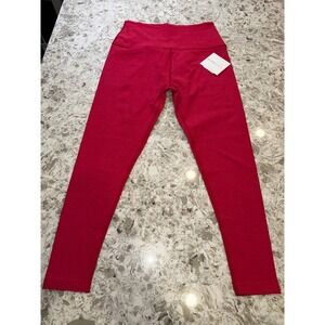 Beyond Yoga Spacedye Caught In The Midi High Waisted Leggings Red Womens Size xl